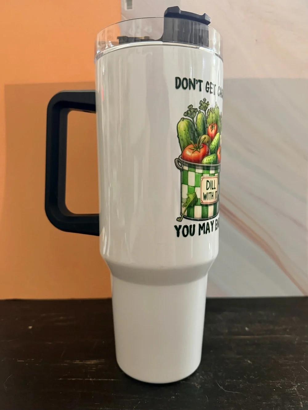 32 oz Don’t Get Caught in a Pickle Lover Stainless Steel Insulated Tumbler